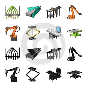 Automotive industry and other web icon in black,cartoon style.New technologies icons in set collection.