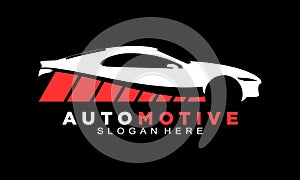 Automotive speed car illustration vector logo