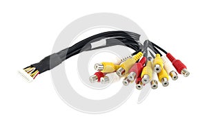 Automotive wiring bundle of wires isolated
