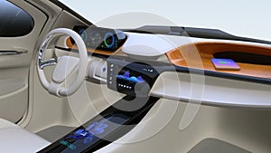 Autonomous car interior concept