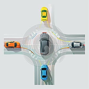 Autonomous Car Navigating a Smart Intersection
