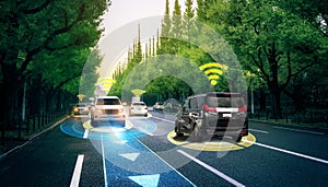 Autonomous car sensor system concept for safety of driverless mode car control