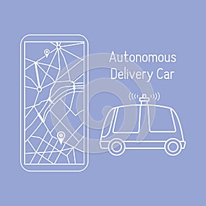 Autonomous delivery car Navigation, remote control