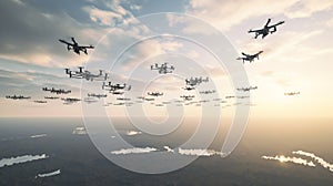 Autonomous Drone Fleet Managed by AI