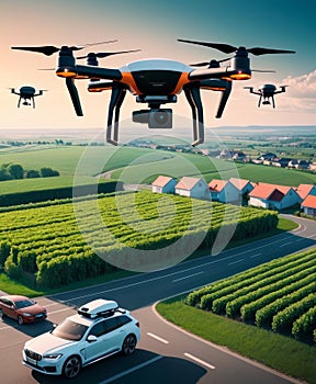 Autonomous Drones in Countryside