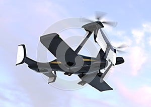 Autonomous flying drone taxi take off