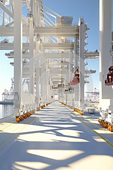 Autonomous port crane that unloads containers independently