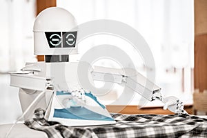 Autonomous service robot is ironing