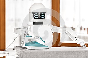 Autonomous service robot is ironing