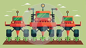 Autonomous tillers are fitted with multiple attachments allowing them to perform various tasks simultaneously such as photo