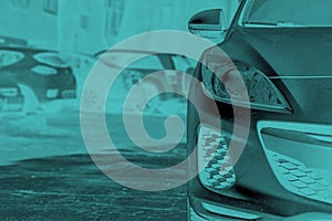 Autoparking in the courtyard