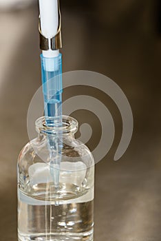 Autopipetting a solution