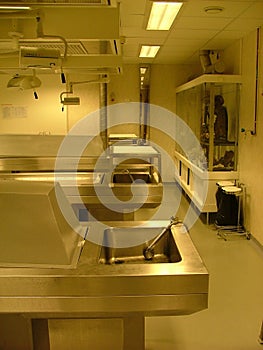 Autopsy room photo