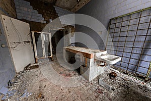 Autopsy room in Pripyat hospital