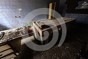 Autopsy room in Pripyat hospital