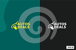 Autos Deals Modern Creative Logo design and vector illustration