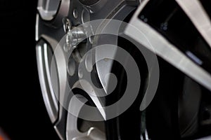 Silver wheels for cars photo