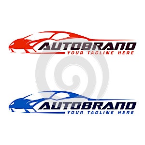Autosport logo design template photo