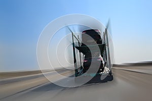 Autotransporter on highway