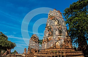 Autthaya Historical Park ancient temple wat in Thailand