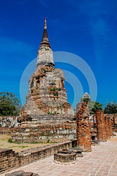 Autthaya Historical Park ancient temple wat in Thailand