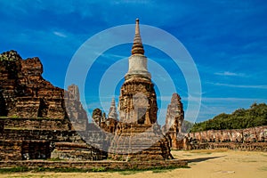 Autthaya Historical Park ancient temple wat in Thailand