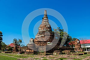 Autthaya Historical Park wat ruins in Thailand