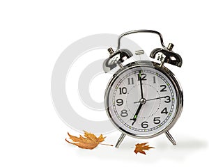Autum time clock seven oclock
