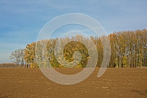 Autumn farm landscape in the Flemish Ardennes, Belgium photo
