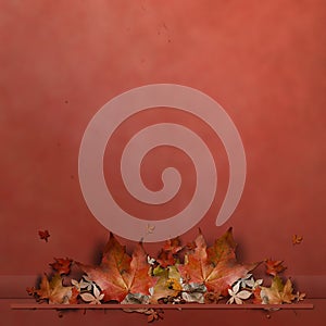 Autumm leaves background