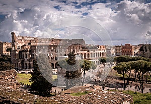 Autumm view of the Colosseum