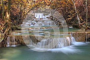 Autumm waterfall photo