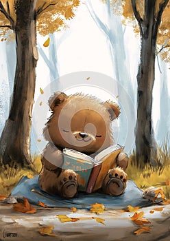 Autumn Adventures: A Teddy Bear\'s Tale of Rest and Reading in th