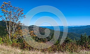 Autumn in the Appalachian Mountains Viewed Along the Blue Ridge Parkway