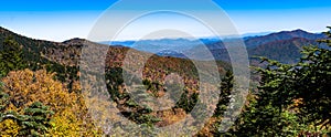 Autumn in the Appalachian Mountains Viewed Along the Blue Ridge Parkway