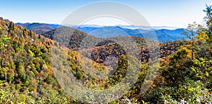 Autumn in the Appalachian Mountains Viewed Along the Blue Ridge Parkway