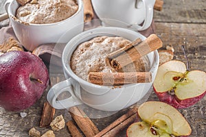 Autumn apple pie mugcake