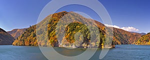 Autumn at Azusa Lake in the Japanese Alps