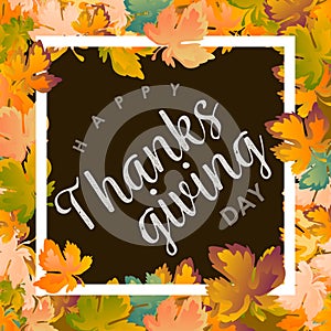 Autumn background layout decorate leaves shopping sale or promo poster and white frame leaflet ,web banner.Vector