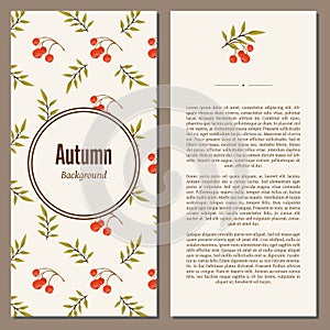 Autumn background raster illustration