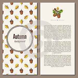 Autumn background raster illustration