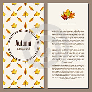 Autumn background vector illustration