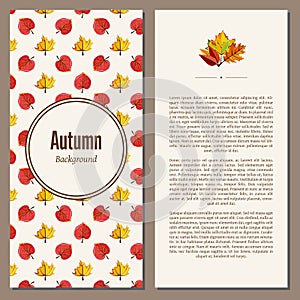 Autumn background vector illustration