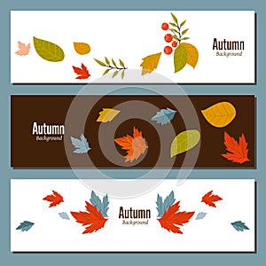 Autumn background vector illustration