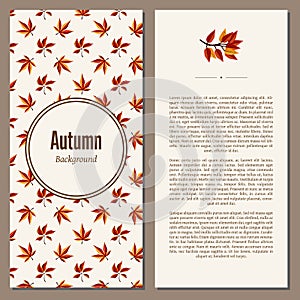 Autumn background vector illustration