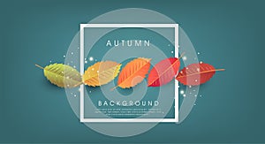 Autumn banner background.