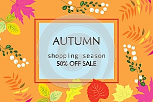 autumn banner for sale season