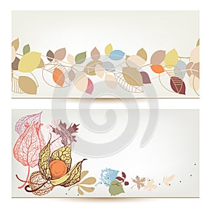 Autumn banners