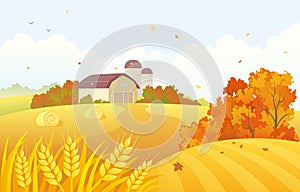 Autumn barn