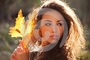 Autumn beauty portrait